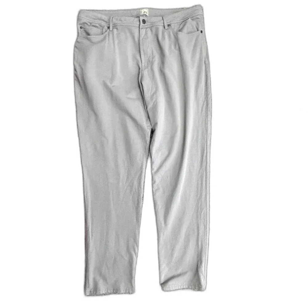 Swet Tailor Men's All In Light Gray 4-Way Stretch Jean Style Golf Pants 40 X 32